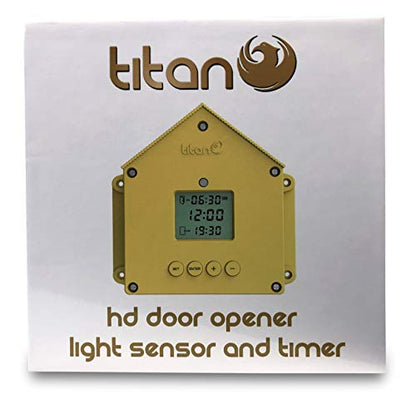 HD Power Automatic Chicken Coop Door Opener with Light Sensor and Timer 5KG Lift