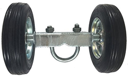6" CHAIN LINK WALL MOUNTED ROLLING GATE HARDWARE KIT: (Chain Link Fence Gate Parts) (6" Rut Runner, 2 Track Wheels, 6 Wall Mounted Track Brackets, 1 Rolo Latch) - size: Wall Mount