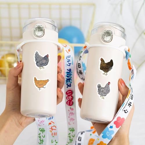 1000 Pcs Chicken Stickers Bulk 2 Roll 1 Inch, Chicken Stickers for Mens Boys Girls.Cute Animal Sticker Pack for Water Bottles Laptop Luggage Cup - color: Chicken Stickers