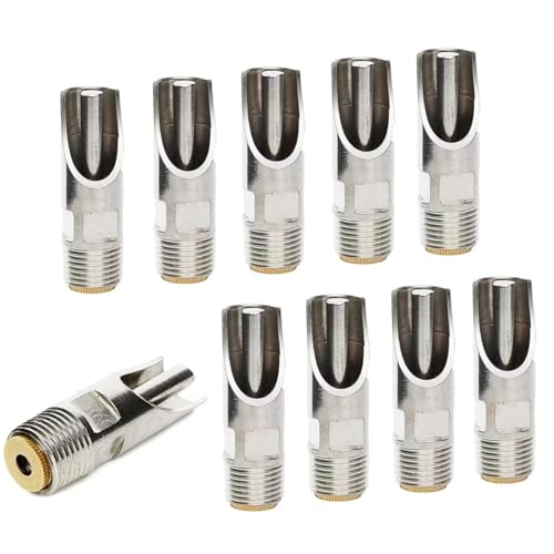 Pack of 10 Stainless Steel NPT 1/2" Automatic Pig Nipple Drinker for Sows Piglets Drinking
