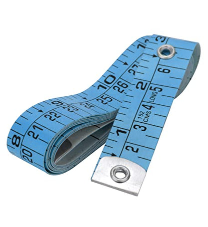 Raajsee Fabric Tape Measure Body Measuring Tape, Soft Fabric Measuring Tape for Sewing Cloth & Weight Loss Medical Body Measurement Nursing Craft 60 inch/150 cm - color: Blue