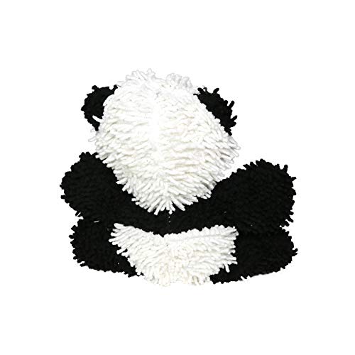 MIGHTY® 2 Pack Microfiber Medium Panda Dog Toys | Ultra Durable Plush Toy with Multiple Layers & Reinforced Seams , Washable and Floats , Mighty® Construction - color: 2PK Black White Panda