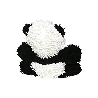 MIGHTY® 2 Pack Microfiber Medium Panda Dog Toys | Ultra Durable Plush Toy with Multiple Layers & Reinforced Seams , Washable and Floats , Mighty® Construction - color: 2PK Black White Panda