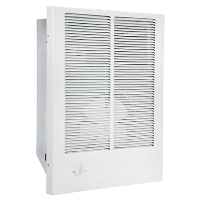 198 High Capacity Wall Heater, White Painted Grille,4000/2000 W at 240 V/120V with Adjustable Thermostat compatible with Broan 198 Wall Heater for Kitchens, Living Rooms, and Entryways