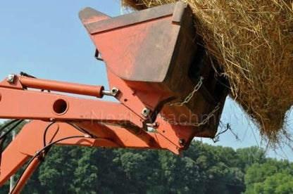 Front Loader Bucket Hay Bale Spear Attachment, w/ 2 x 49" Hay Bale Spear, Rated 3000 LB - size: 2 x 49"