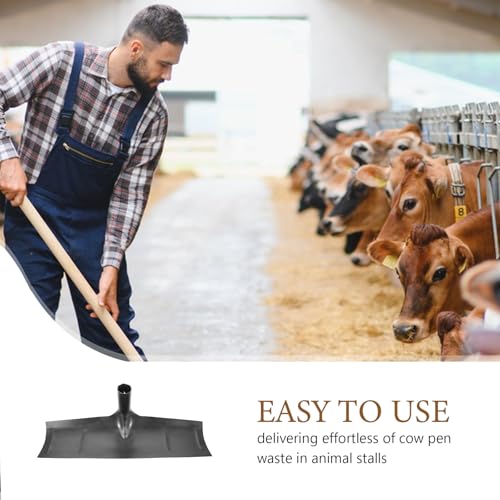 Livestocks Manure Scraper Head - Heavy Duty Dung Shovel for Barn Pasture Cleaning - for Large-Scale Livestocks Facilities