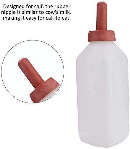 Livestock Milk Feeder Bottle, 2L Nursing Bottle Set for Calf, Sheep, Lamb, Cow