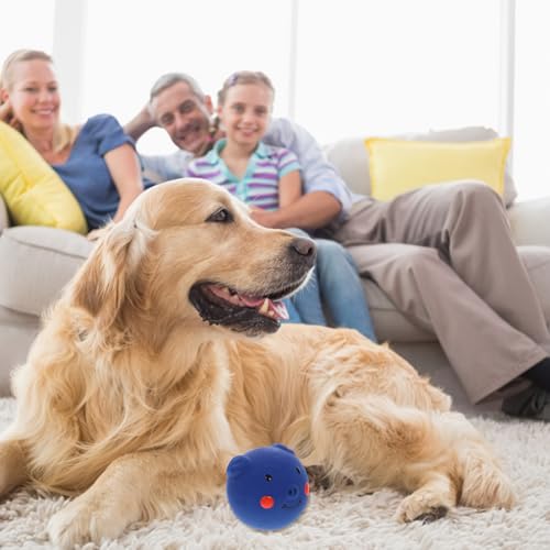 TOYANDONA Dog Chew Squeaky Pig Head Sturdy Rubber Molar Chewing for Large Dogs and Puppies Teeth Cleaning Plaything