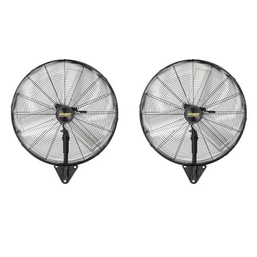 ROVSUN 30" Wall Mounted Fan, High Velocity Industrial Wall Fan with Wide Angle Oscillating, Commercial Ventilation Use, Suit for Garage, Shop, Greenhouse, Gym, UL Listed, 2-Pack - size: 30''(2-pack)