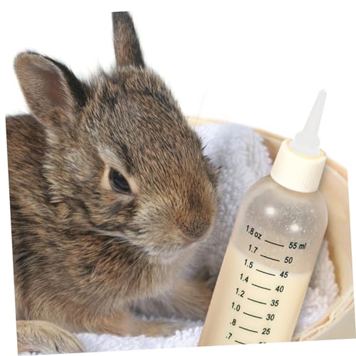 40Pcs PET Nurser Bottle Nipples Silicone PET Feeding Teats for Rabbits and Chinchillas Sturdy Chew-Resistant Accessories for Animal Feeding