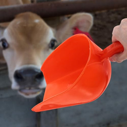 Yardwe Large Grain Scoop Farm Animal Feed Scoop Reusable Plastic Poultry Feeding Tool