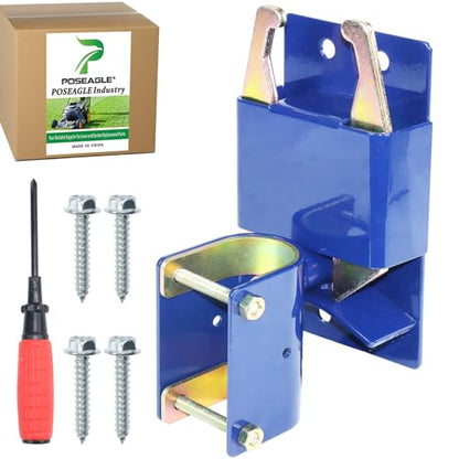 Blue S16100300 Two Way Gate Latch with Hardware and Assembly Tool Kit for Metal Gates with 1-5/8" to 2" Diameter Round Tubes - color: A05 1xS16100300 Gate Latch for 1-5/8" to 2" Tubes