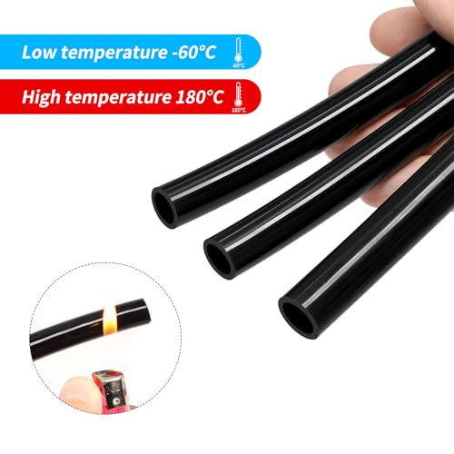 Silicone Tubes,9.84Ft 1/8" ID×13/64" OD (3mm×5mm) Black Food Grade Silicone tubing,For Food Grade Soft Milk Beer Drink,Home Brewing Wine making, Engine,Fish Tank Air Pump - color: Black, size: 3mm×5mm