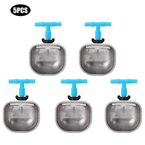 Akozon 5Pcs Nipple Drinking Waterer Stainless Steel Automatic Drinker Bowl for Rabbits Farm Accessory for Efficient Livestock Feeding (#12) - size: #12