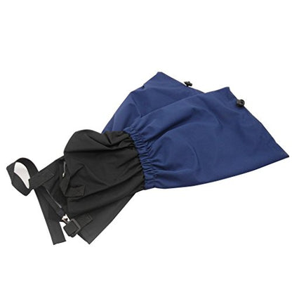 TRENDBOX Unisex Waterproof Snowproof Snow Legging Leg Cover Wraps Gaiters for Climbing Hunting Hiking - color: Deep Blue