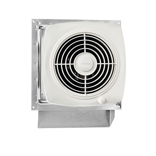 Broan-NuTone 509S Through-the-Wall Ventilation Fan, White Cover, On/Off Switch, 200 CFM, 8.5 Sones, 8" - style: With Switch Dial