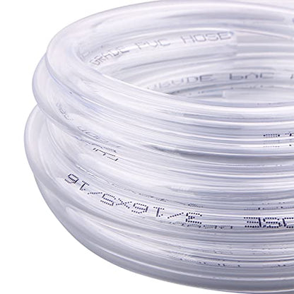 DERNORD PVC Tubing 3/16"ID X 5/16"OD Flexible Clear Vinyl Hose 10 Feet for Food Grade - size: 10 Feet, style: 3/16"ID X 5/16"OD