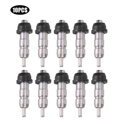 HERCHR Chicken Nipple Waterer, Chicken Water Nipples,10Pcs Stainless Steel Automatic Chicken Feeder Nipple Water Drinker Equipment Livestock Accessory