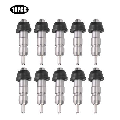 HERCHR Chicken Nipple Waterer, Chicken Water Nipples,10Pcs Stainless Steel Automatic Chicken Feeder Nipple Water Drinker Equipment Livestock Accessory