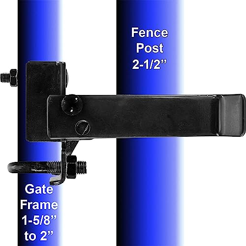 4" Strong Arm Single Gate Latch (Black) CASE Qty 2 - size: 4" - Case
