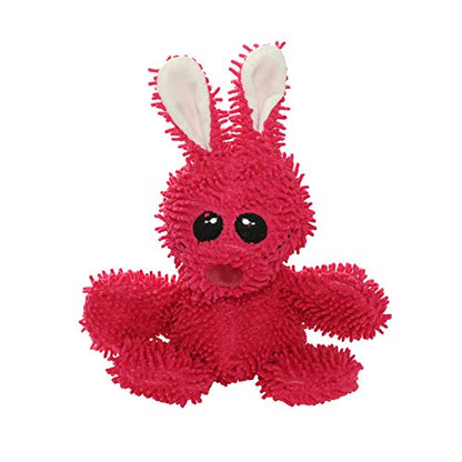 MIGHTY® 2 Pack Microfiber Medium Rabbit Dog Toys | Ultra Durable Plush Toy with Multiple Layers & Reinforced Seams , Washable and Floats , Mighty® Construction - color: 2PK Pink Rabbit