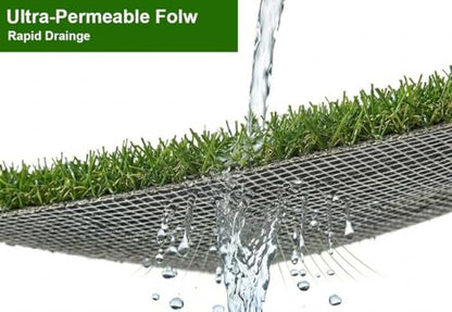 Washable Nesting Pads for Chicken Coop - 3cm Extra Thick & Soft Artificial Grass Turf Mats, Anti-Shedding & Flexible Eco-Backing, Chicken Laying Box Pads (6 Pack, 12"x12") Upgraded