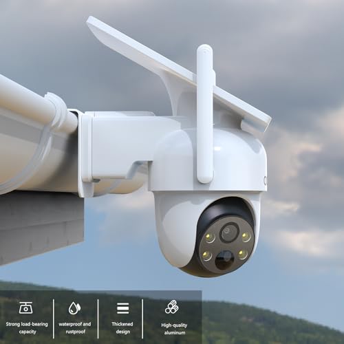 Gutter Mount for AOSU Solar Security Cameras Outdoor Wireless(SolarCam D1 Classic) and ANSQUE Security Cameras Wireless Outdoor (GU01/SA01)（1pack,White）