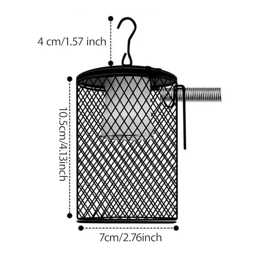 Lamp Cage Heater Guard Warmer Lamp Anti Scald Lamp Holder Sturdy Iron Construction Design Suitable for Bearded
