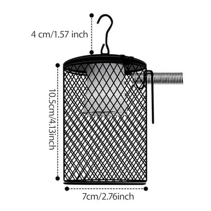 Lamp Cage Heater Guard Warmer Lamp Anti Scald Lamp Holder Sturdy Iron Construction Design Suitable for Bearded