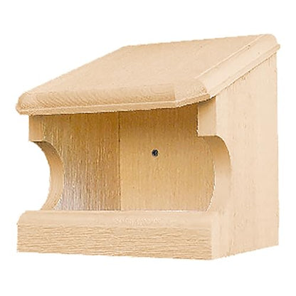 Nesting Perch Open-Front Birdhouse | Handcrafted from Sustainable Eastern White Pine | Easy Mount Under Eaves or on Building | Weather-Resistant Protection for Song Sparrows, Robins & More
