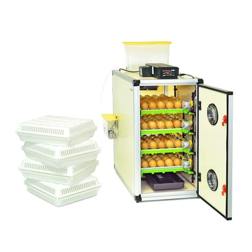 180-Egg Incubator Kit (120 Setter + 60 Hatcher) with Automatic Turner and Digital Control – Quail, Chicken, Duck, Goose and More – by Hatching Time - size: 180 Eggs (120 Setter + 60 Hatcher)