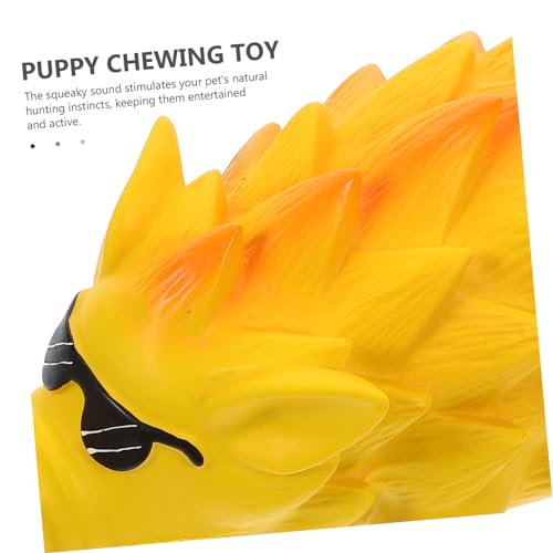 Toyvian Squeaky Pig Shaped Dog Chew for Teeth Grinding and Cleaning Latex Molar Plaything for Large Dogs Interactive Puppy for Boredom Relief and Furniture Protection Easy to Clean