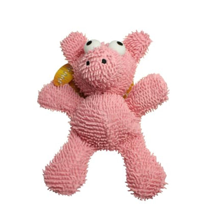 MIGHTY- Microfiber Ball Pig – Made with Squeaker Balls and Minimal Stuffing. Strong & Tough. Interactive Play Dog Toy. Machine Washable & It Floats | Multiple Layers & Reinforced Seams , Washable and Floats , Mighty® Construction - color: Pink Pig