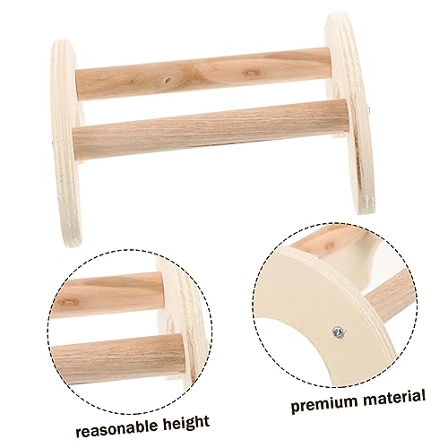 WOONEKY Bird Perch Wooden Stand for Chickens and Parrots Entertainment Roosting Platform for Bird Cage Supplies and Training Easy to Install Simple Design
