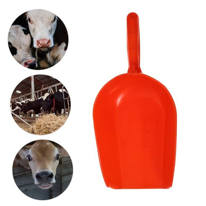 Abaodam Livestock Shovel Reusable Farm Food Scoop for Poultry and Livestock Ergonomic Handle Design for Farm Feeding and Garden Use