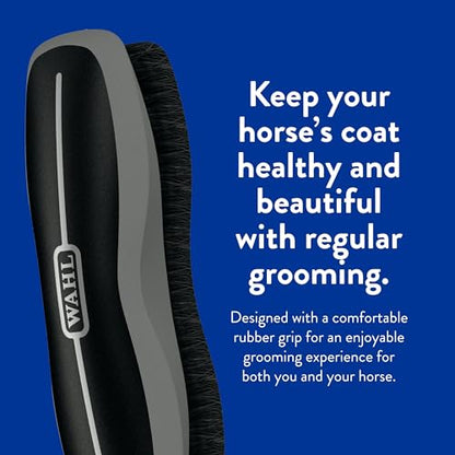 Wahl Professional Animal Equine Grooming Stiff Body Horse Brush, Black (#858705) - color: Black