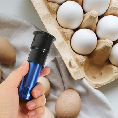 Handheld Egg Candler with Cold Led Light for Chicken Duck Goose Egg Incubation and Hatching Portable Candling Lamp for Farm Testing - color: Blue
