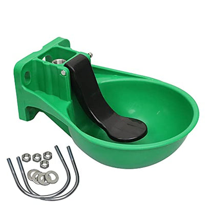 Automatic Pig Waterer Bowl for Hog Sheep Cattle Cow Hanging Water Dispenser | self filling Livestock Water feeder for horse goat, auto fill animal drinking trough, large Capacity, outdoor fence mounted