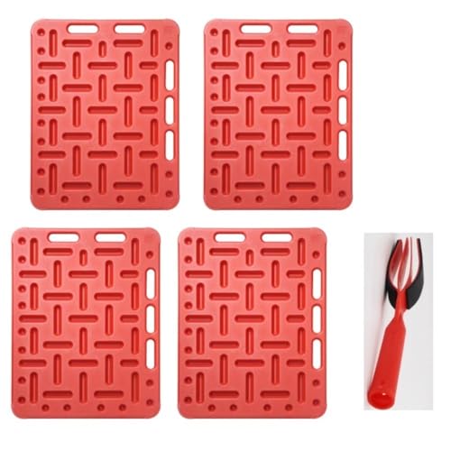 Livestock Sorting Panel with Portable Handle, Hog Sorting Board for Farm Animal Handling, Reusable Livestock Divider for Pigs, Horizontal Vertical Use(4pcs) - size: 4pcs