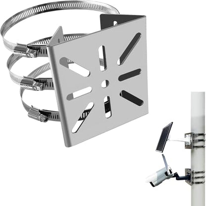 Stainless Steel Surveillance Camera Mounting Bracket, Pole Bracket, Camera Housing Bracket, No Drilling Required, Adjustable, Easy Installation, Surveillance Camera, Cylindrical Bracket (304-1) - color: 304-1