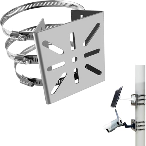 Stainless Steel Surveillance Camera Mounting Bracket, Pole Bracket, Camera Housing Bracket, No Drilling Required, Adjustable, Easy Installation, Surveillance Camera, Cylindrical Bracket (304-1) - color: 304-1