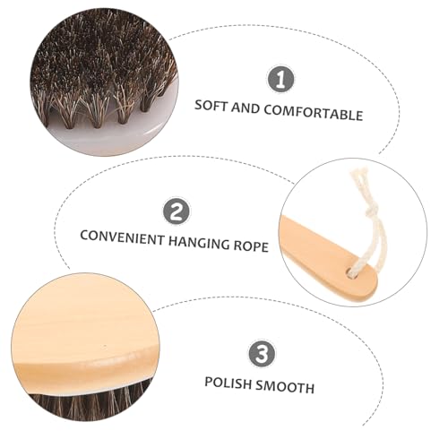 Durable Horse Grooming Brush with Ergonomic Design Soft Bristles for Gentle Grooming Portable Horse Fur Cleaner and Tail Comb for Daily Cattle and Horse Care