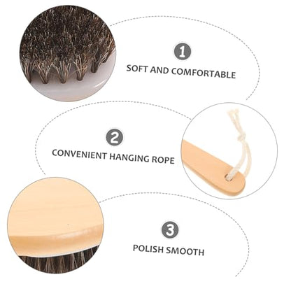 Durable Horse Grooming Brush with Ergonomic Design Soft Bristles for Gentle Grooming Portable Horse Fur Cleaner and Tail Comb for Daily Cattle and Horse Care