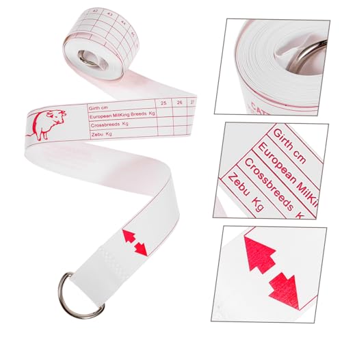 GANAZONO Cattle Weight Measuring Tape Multi Functional Livestock Measurement Tool for Cattle Pigs Horses Compact and Portable Design for and Accurate Weight Tracking