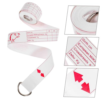 GANAZONO Cattle Weight Measuring Tape Multi Functional Livestock Measurement Tool for Cattle Pigs Horses Compact and Portable Design for and Accurate Weight Tracking