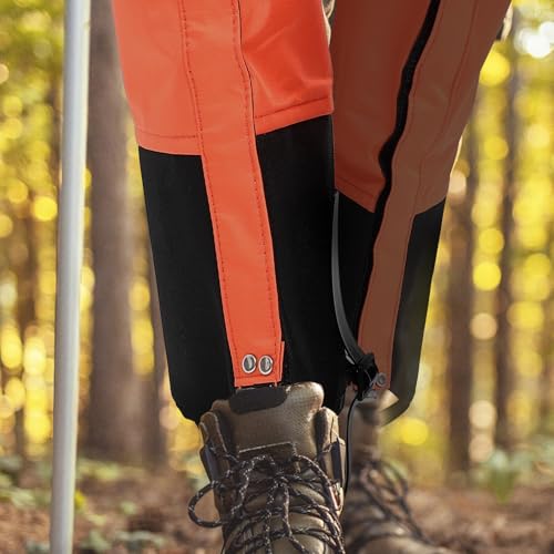 BESPORTBLE Windproof Tear-Resistant Hiking Leg Gaiters for Men Calf Covers with Buckle Strap Snow Outdoor Protection for Backpacking Running Climbing Biking Gardening