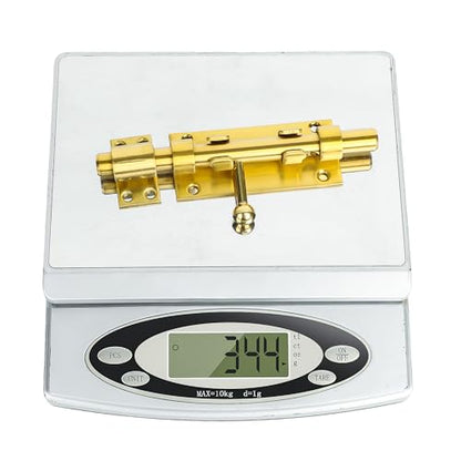 Alise Slide Lock SUS304 Stainless Steel Gate Latch, Slide Bolt Latch,Thickened Heavy Door Latch Lock,6 Inch Black Barrel Bolt Latch, Security Slide Latch Lock Gold - color: Gold, size: 6 Inch (Regular)