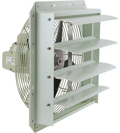 iLiving 16-Inch Corrosion Resistance Shutter Exhaust Fan, Single Speed - style: Corrosion-Resistance