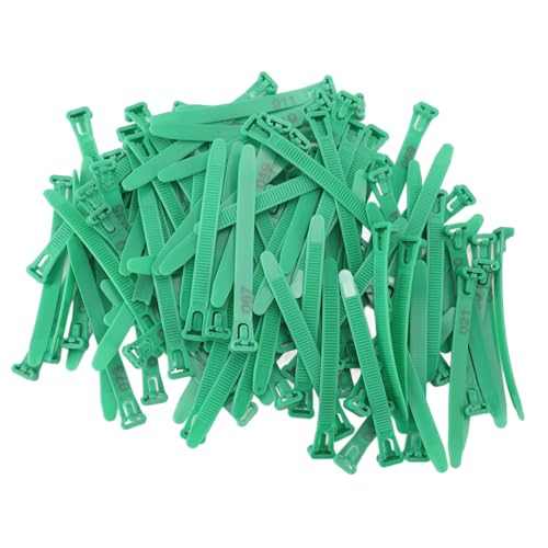 SUNGOOYUE Chicken Leg Bands, Plastic Poultry Identification Rings with Adjustable fadeless Numbered Engraving, for Duck Goose Chicken Management (Green) - color: Green