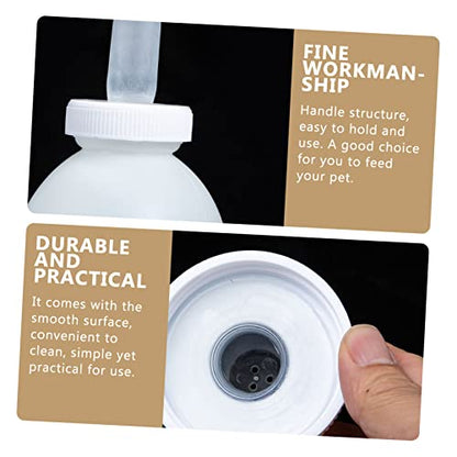 2L Calf Milk Bottle 4lb Nursing Feeder for Calves Kittens Puppies Sturdy Silicone PET Feeding Bottle Wide Neck for Farm Use and PET Care